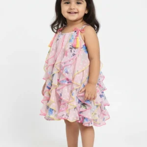 nautinati baby girls midi/knee length casual dress